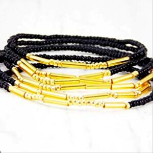 Morse Code Love Minimal Beaded Bracelet Set